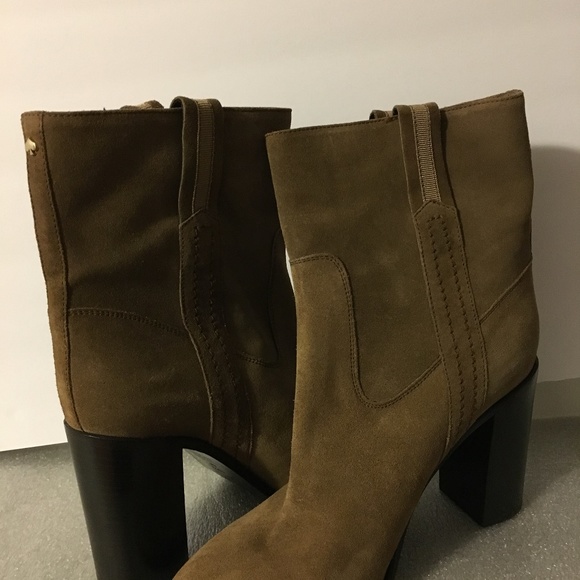 [Kate Spade] Baise Brown Suede Ankle Boots Sz 10.5M - Picture 4 of 7